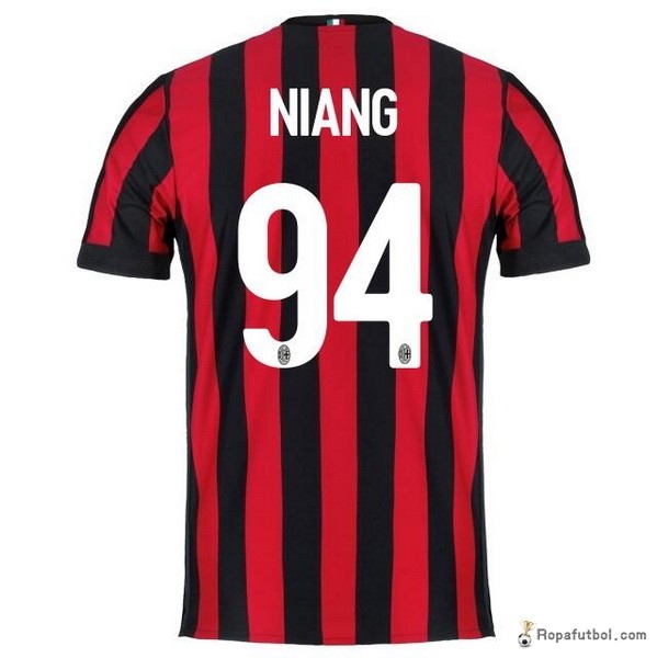 Camiseta AC Milan Replica Primera Ropa Niang 2017/18